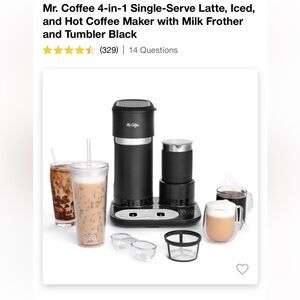 Mr. Coffee 4 in 1 coffee machine